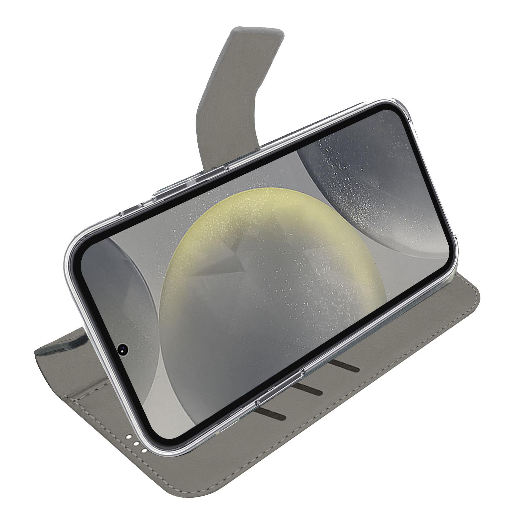 Celly WALLY - Custodia a libro in pelle sintetica con chiusura flap magnetico, slot per carte e funzione stand colore nero compatibile con Samsung Galaxy S26 5G - Custodie - immagine 4