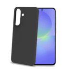 Celly CROMO – Cover in morbido TPU con finitura soft touch colore nero compatibile con Samsung Galaxy A37 5G – Cover