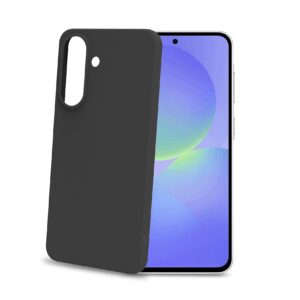Celly CROMO - Cover in morbido TPU con finitura soft touch colore nero compatibile con Samsung Galaxy A37 5G - Cover