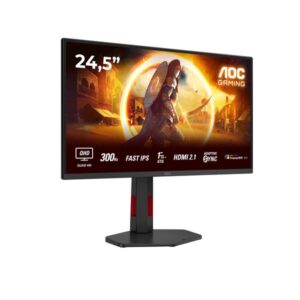 Monitor AOC 24.5 Fast IPS 2560x1440 Regolazione Altezza Pivot - SKU: Q25G4SR