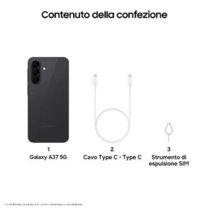Samsung GALAXY A37 8+256GB CHARCOAL - Smartphone