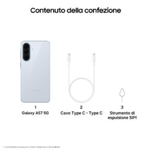 Samsung GALAXY A57 8+128GB ICYBLUE - Smartphone