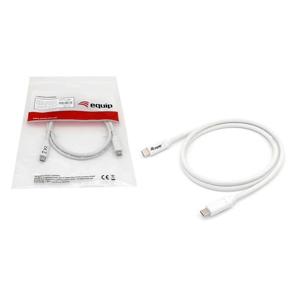 Cavo USB-C EQUIP USB 3.2 Gen 1 PD 60W 0,5m Bianco - SKU: 128365 - Immagine 4