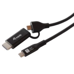EQUIP 2 IN 1 USB-C TO C + HDMI CABLE, 1M - Cavi