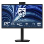 Monitor Philips 23,8″ IPS Full HD Regolazione Altezza Pivot
