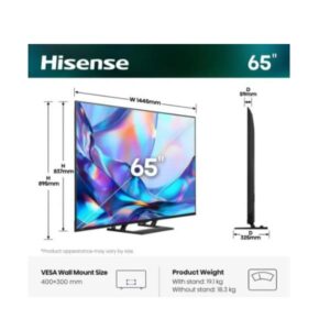 Hisense 65 A79S QLED 4K ULTRA HD SMART VIDAA - STAND CENTRALE - TV e Hotel TV - SKU: 65A79S