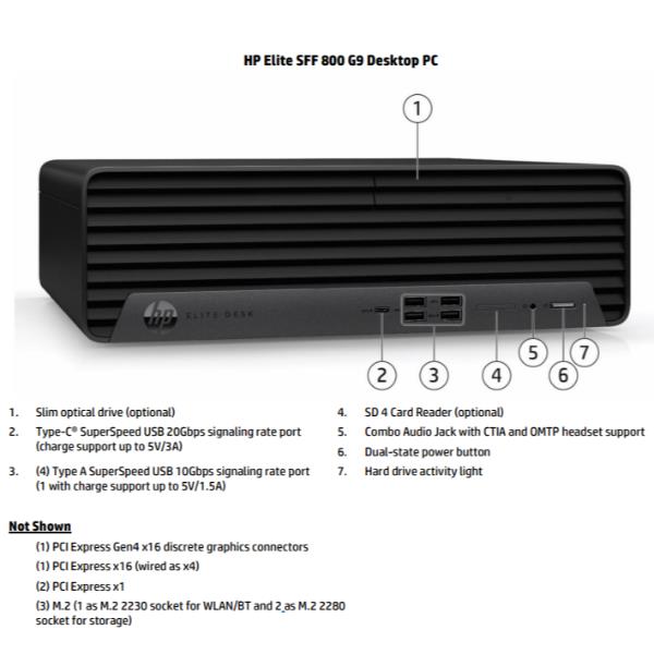 PC Desktop HP Elite SFF 800 G9 i7-14700 16GB SSD 512GB Win11 Pro - SKU: 99A54ET - Immagine 4