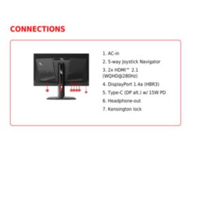 MSI MAG 271QP QD-OLED X28 - Monitor Desktop - SKU: 9S6-3CF19T-001