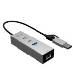 I-Tec HUB 3 (2X USB-C 1X USB-A) LAN – HUB