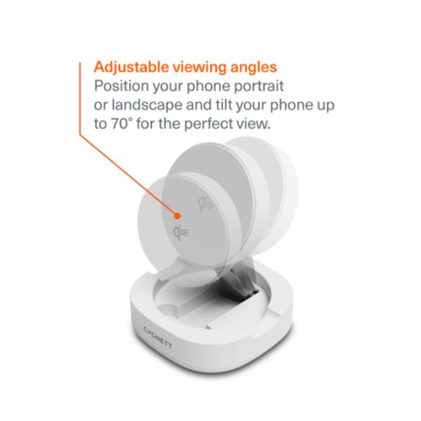 Cygnett QI2.0 SINGLE WIRELESS CHARGER - WH - Caricabatterie wirelesssenza fili - SKU: CY5791PPWIR - Immagine 3