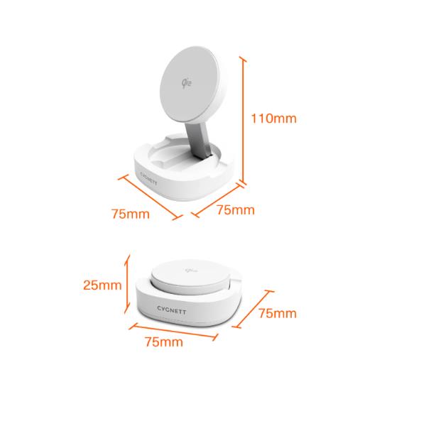 Cygnett QI2.0 SINGLE WIRELESS CHARGER - WH - Caricabatterie wirelesssenza fili - SKU: CY5791PPWIR - Immagine 6