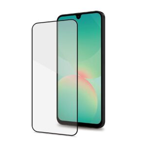 Celly FULLGLASS - Vetro 9H con bordo colorato nero compatibile con Samsung Galaxy A27 5G - Proteggi schermo