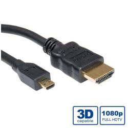 Nilox TECH - Cavo HDMI/MicroHDMI M/M 2 mt - Cavi Audio-Video