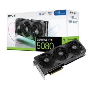 Scheda Video Gaming PNY GeForce RTX 5080 Overclocked 16GB GDDR7