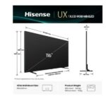 TV Hisense 116 UXQ 4K UHD Mini LED Smart VIDAA 165Hz