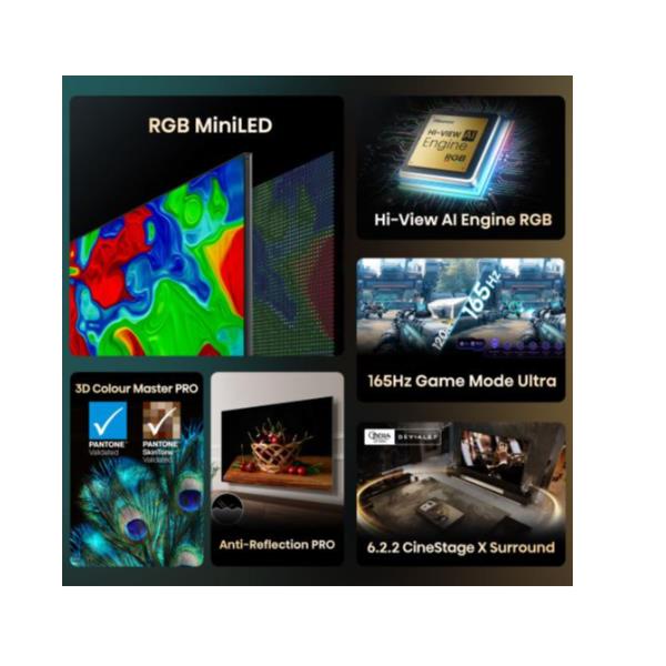 TV Hisense 116 UXQ 4K UHD Mini LED Smart VIDAA 165Hz - SKU: 116UXQ - Immagine 9