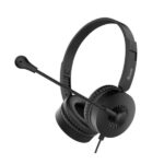 Cuffie Professionali EQUIP Stereo USB con Microfono Nero