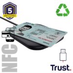 Lettore Smart Card Trust CETO Contactless Nero USB 2.0