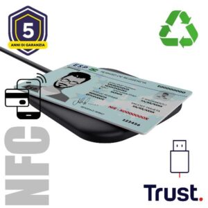 Lettore Smart Card Trust CETO Contactless Nero USB 2.0