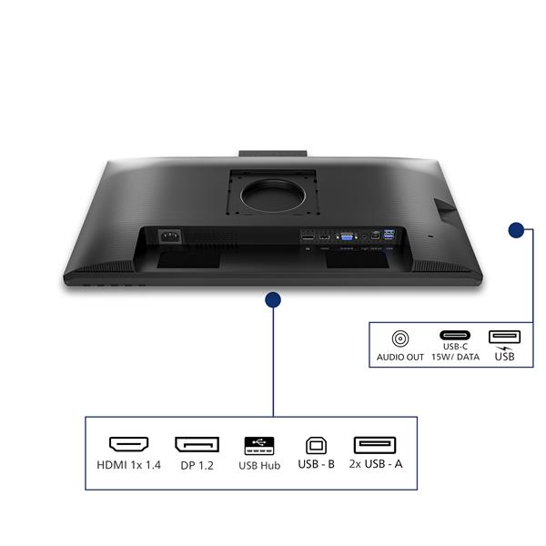 Monitor Philips 23,8 IPS Full HD Regolazione Altezza Pivot - SKU: 24B2N3200JH/00 - Immagine 10