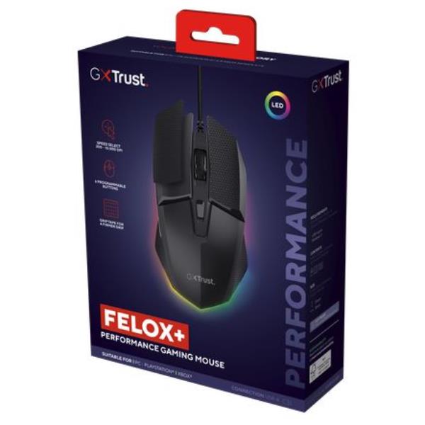 Mouse Gaming Trust GXT121 FELOX USB Nero - SKU: 25603 - Immagine 2