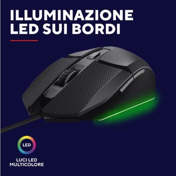 Mouse Gaming Trust GXT121 FELOX USB Nero - SKU: 25603 - Immagine 4