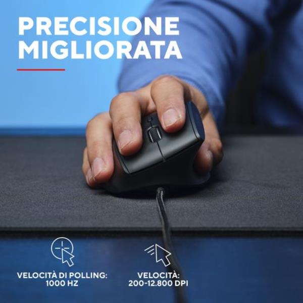 Mouse Gaming Trust GXT145 REXXA Ergonomico USB Nero - SKU: 26024 - Immagine 5
