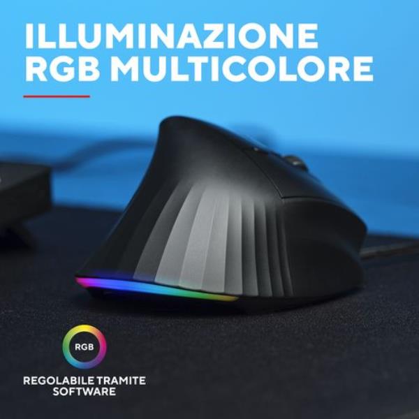 Mouse Gaming Trust GXT145 REXXA Ergonomico USB Nero - SKU: 26024 - Immagine 7