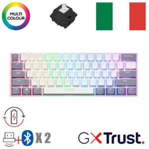 Tastiera Gaming Trust GXT873 Acira Tri Wireless Bianca IT - SKU: 26054TRS
