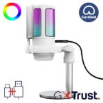 Microfono USB Trust GXT238W Auron Bianco 20kHz
