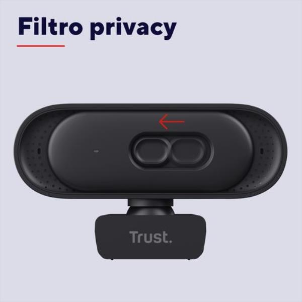 Webcam Trust TOMAR 4K USB Nero 30fps - SKU: 26141 - Immagine 4