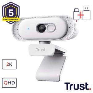Webcam Trust TOMAR 4K USB Nero 30fps Zoom Digitale - SKU: 26180TRS