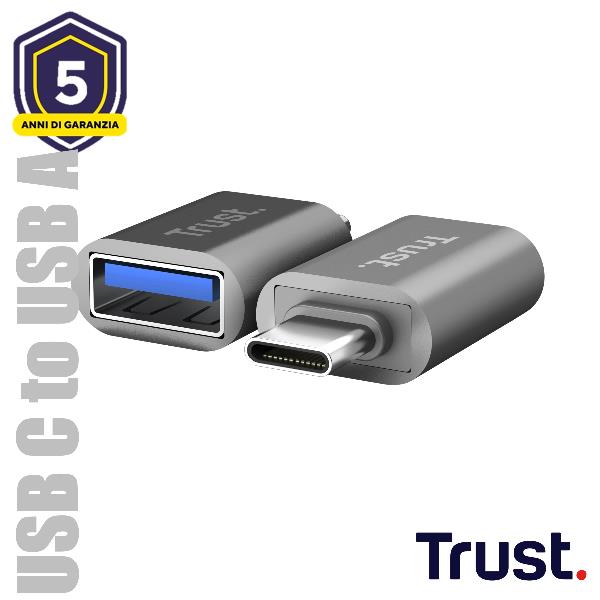 Adattatore Trust Calyx USB-C Maschio a USB-A Femmina 2 Pezzi - SKU: 26221 - Immagine 5