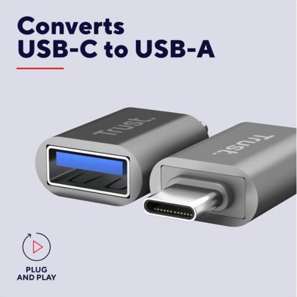 Adattatore Trust Calyx USB-C Maschio a USB-A Femmina 2 Pezzi - SKU: 26221 - Immagine 6