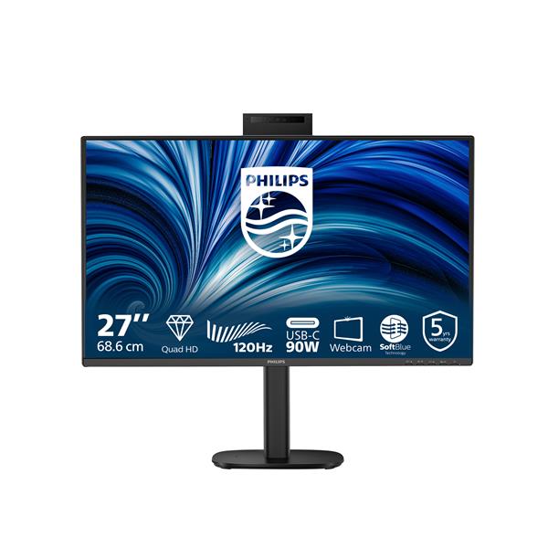Monitor Philips 27 IPS 2560x1440 USB-C Regolazione Altezza - SKU: 27B2U3601H - Immagine 5