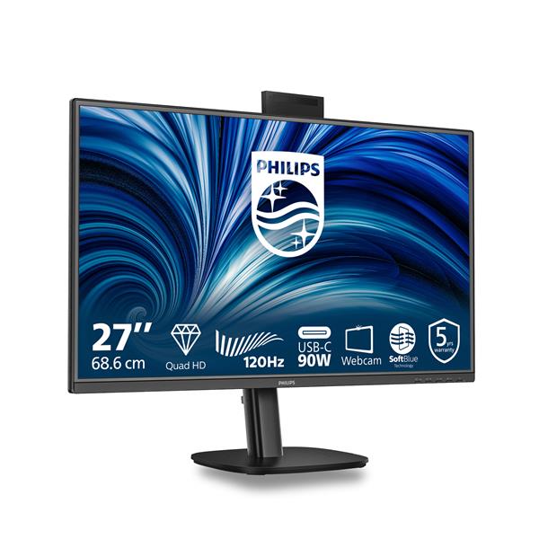 Monitor Philips 27 IPS 2560x1440 USB-C Regolazione Altezza - SKU: 27B2U3601H - Immagine 7