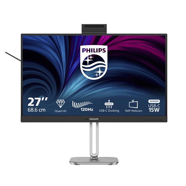 Monitor Philips 27 IPS 2560x1440 Regolazione Altezza Pivot - SKU: 27B2U4601H/00