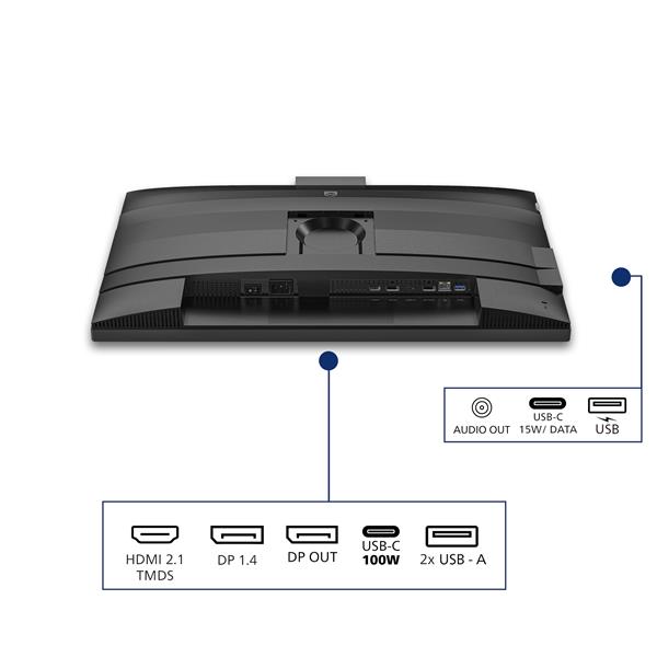 Monitor Philips 27 IPS 2560x1440 Regolazione Altezza Pivot - SKU: 27B2U4601H/00 - Immagine 5