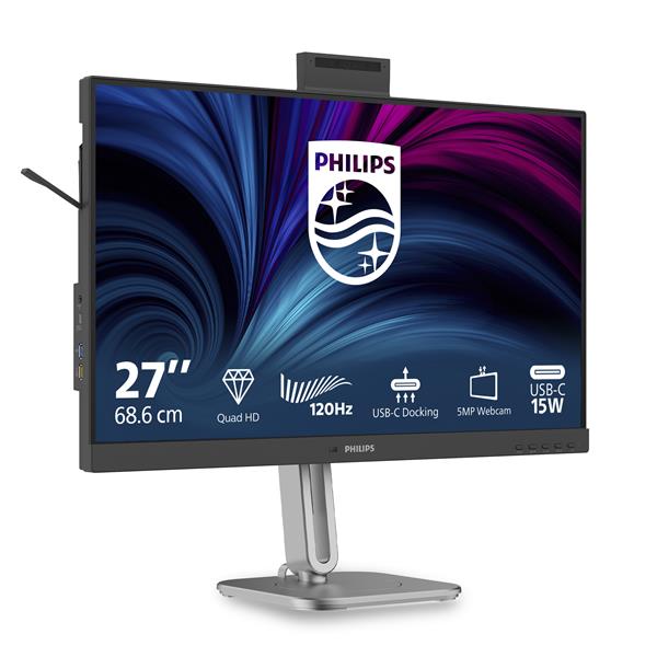Monitor Philips 27 IPS 2560x1440 Regolazione Altezza Pivot - SKU: 27B2U4601H/00 - Immagine 6