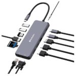 Docking Station Verbatim USB-C Pro 14 in 1 HDMI 4K VGA PD 85W
