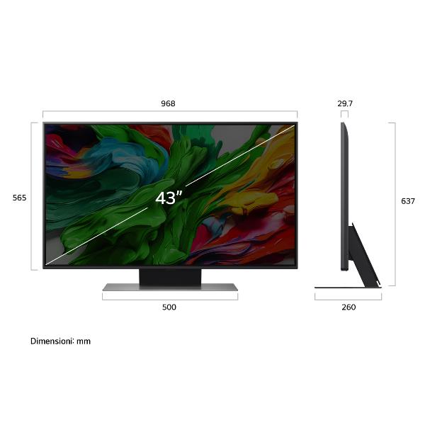TV LG 43" QNED 86A 4K UHD Smart WebOS25 - immagine 7