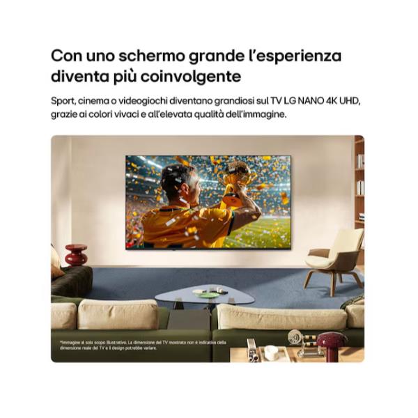 TV LG 75 NanoCell NU85 4K UHD Smart WebOS26 75 Pollici - SKU: 75NU850B6LA.API - Immagine 3