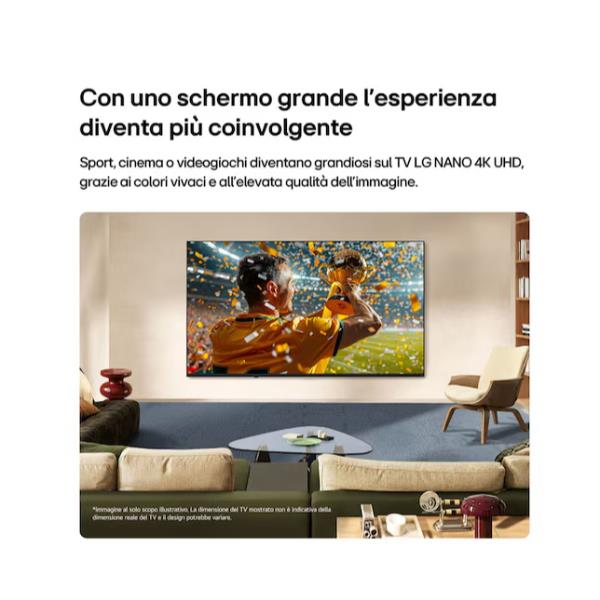 TV LG 85 NanoCell NU85 4K UHD Smart WebOS26 - SKU: 85NU850B6LA.API - Immagine 14