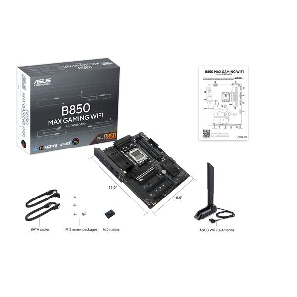 Motherboard Asus B850 MAX GAMING WIFI AM5 ATX DDR5 - SKU: 90MB1PR0-M0EAY0 - Immagine 4