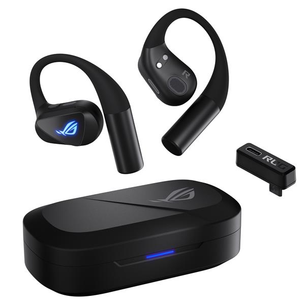 Cuffie Gaming Asus ROG Cetra Open Wireless - Nero, ANC, Bluetooth - SKU: 90YH0450-BTUA00 - Immagine 4