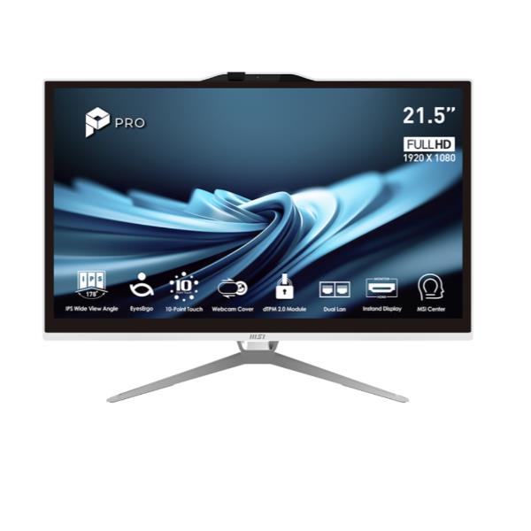 PC All In One MSI PRO AP222T 14MA-669EU 21.5 Touch Pentium 8GB 128GB SSD - SKU: 9S6-AC0152-669 - Immagine 2