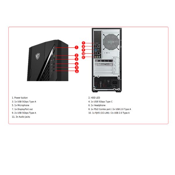 PC Desktop MSI MAG INFINITE E1 i5-14400F 16GB RAM SSD 1TB - immagine 2