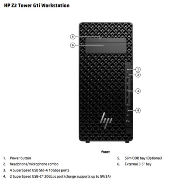Workstation Desktop HP Z2 G1i Intel Core Ultra 9 32GB 1TB SSD Win11 Pro - immagine 3