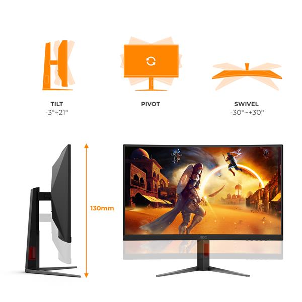 Monitor AOC 27 Fast VA FHD 1920x1080 169 HDMI - SKU: C27G4Z2 - Immagine 19