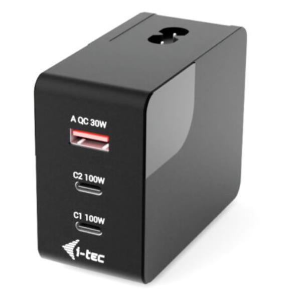 Caricabatterie I-Tec USB-C PD 3.0 100W Universale Nero - SKU: CHARG-INTG100W - Immagine 7